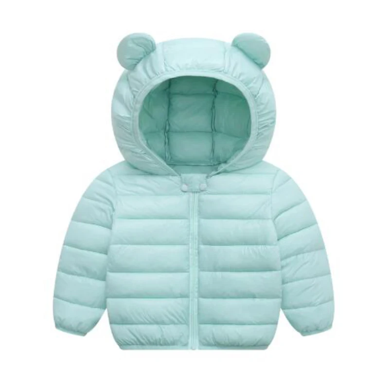 Bessere vielseitige Winterjacke für Jungen und Mädchen, süßer Cartoon-Druck, warmer Mantel mit Kapuze, 0–7 Jahre alt, Bebe-Mode, Kinderkleidung