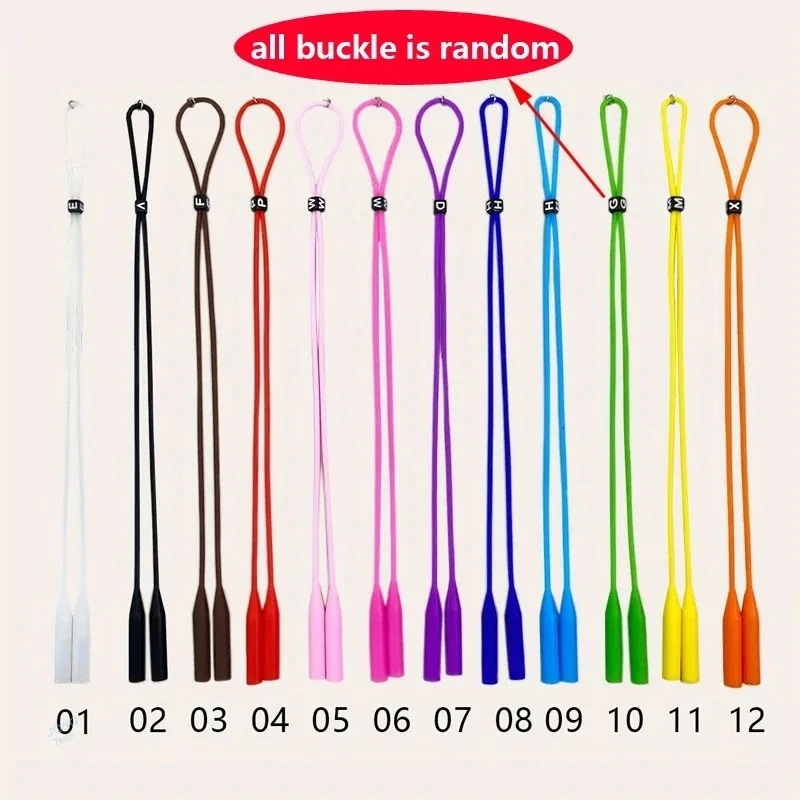 موضة النظارات الرياضية التجنيب لون الحلوى سيليكون النظارات الشمسية النساء الرجال النظارات الأشرطة قابل للتعديل نظارات حامل مرن #4