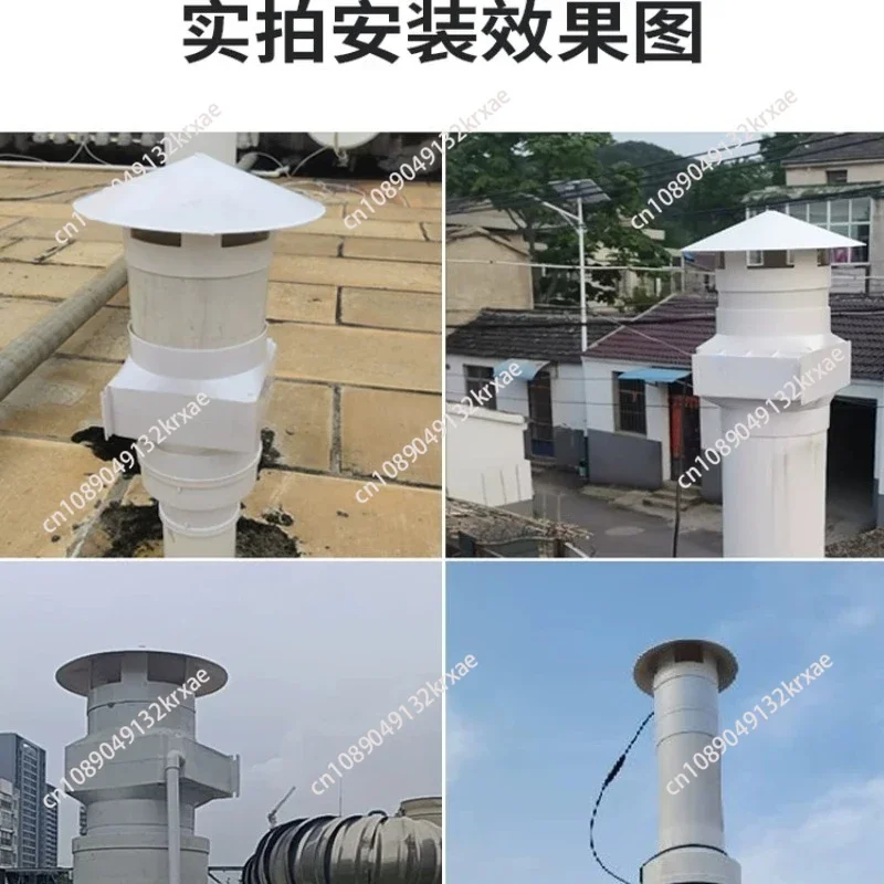 Rainproof Roof Duct Exhaust Fan, 110mm /160mm for PVC Pipe, Strong Ventilation for Bathroom & Hotel