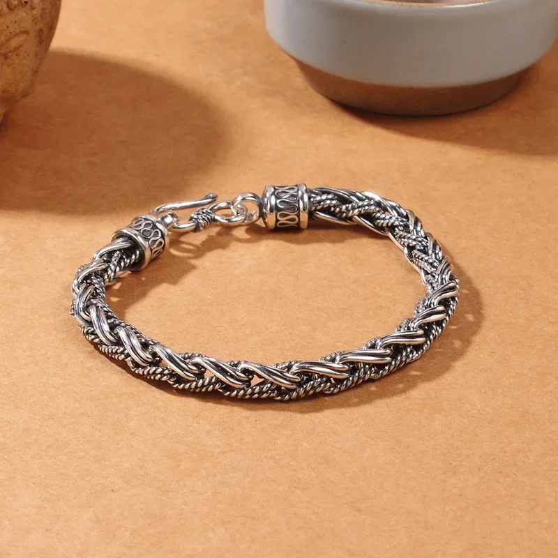 

China-Chic Woven Bracelet Men's Fashion Retro Creative Punk Personalized Handwear Men's Accessories