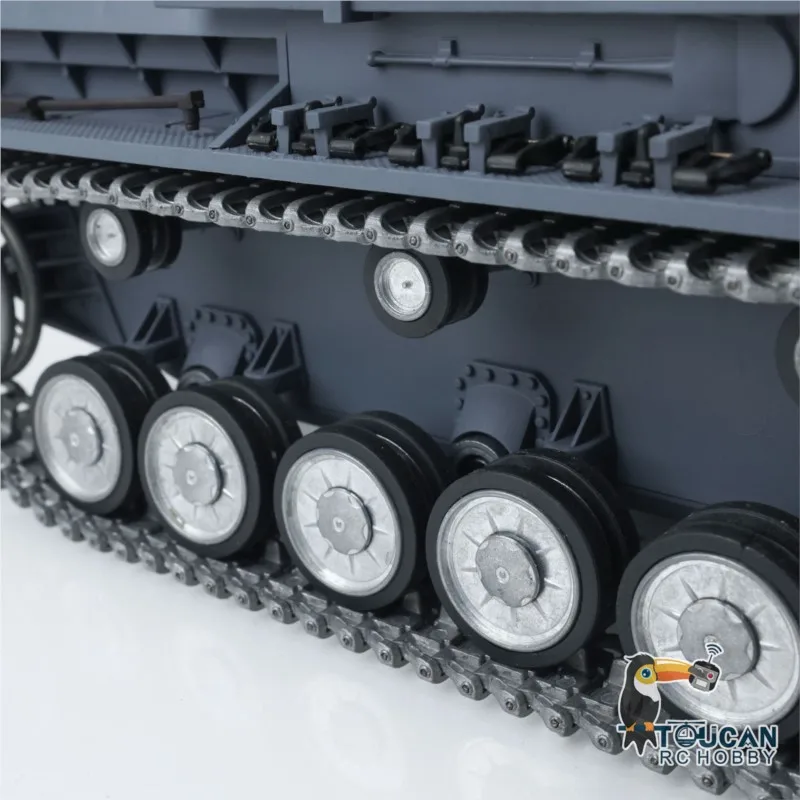 รถถังบังคับวิทยุ HENG LONG ขนาด 1/16 รุ่น 7.0 ปรับแต่ง Panzer IV F2 3859 รางโลหะ ล้อแบบจำลอง ของเล่นบังคับวิทยุ รุ่น TH17401