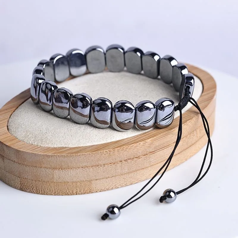 

Natural Terahertz Hand Bracelet Couple Men's and Women's Models