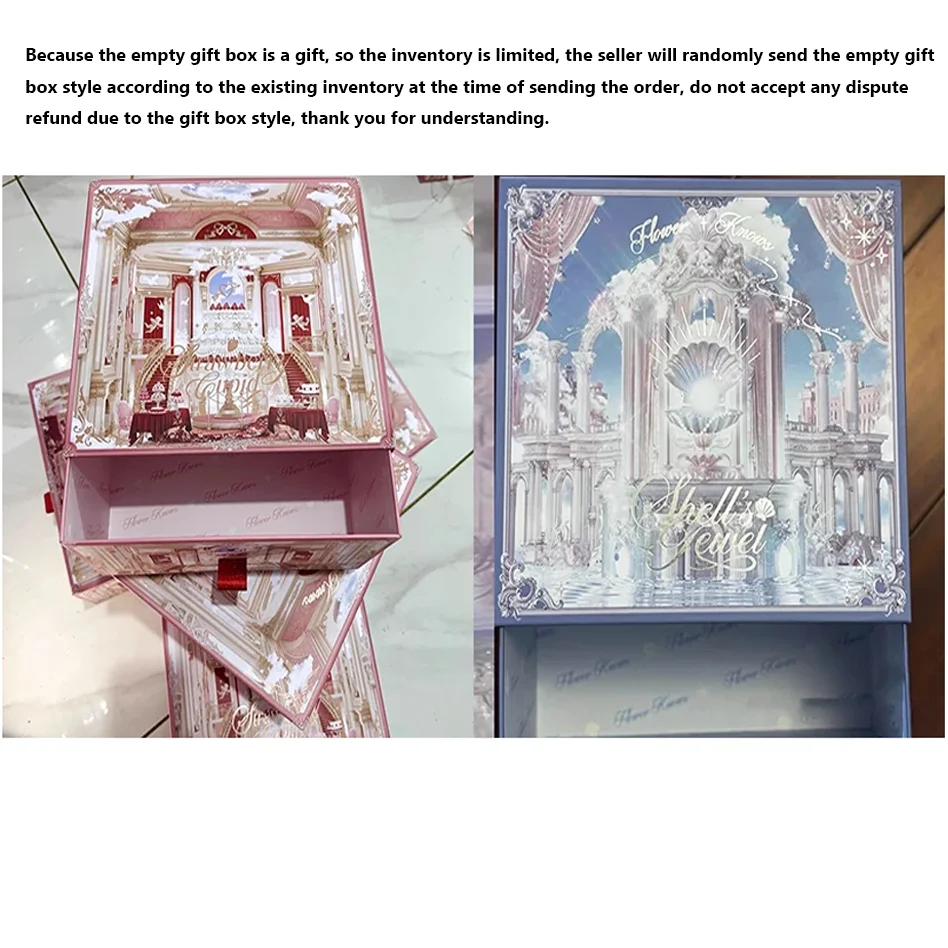 Flower Knows Collezione di scatole di cupido di fragole Set di trucchi Set completo di cosmetici Tavolozza Polvere pressata Fard Rossetto Scatola misteriosa