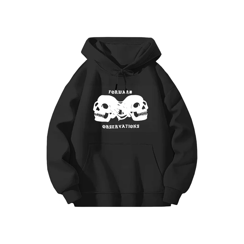 الملابس القوطية الرجال النساء موضة خمر بلايز عادية فاسق الهيكل العظمي نمط الشارع البلوز مجموعة الملاحظات إلى الأمام البلوز