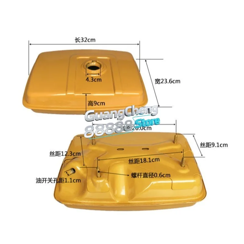 Fuel Gas Tank with Cap and Fuel Filter for Robin Subaru EY28 Fuel Tank