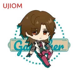 UJIOM 혼카이 스타 레일 갤러리 벽 스티커, 재미있는 귀여운 만화 그래피티 데칼, 눈길을 끄는 멋진 방 벽화, 13cm × 12cm