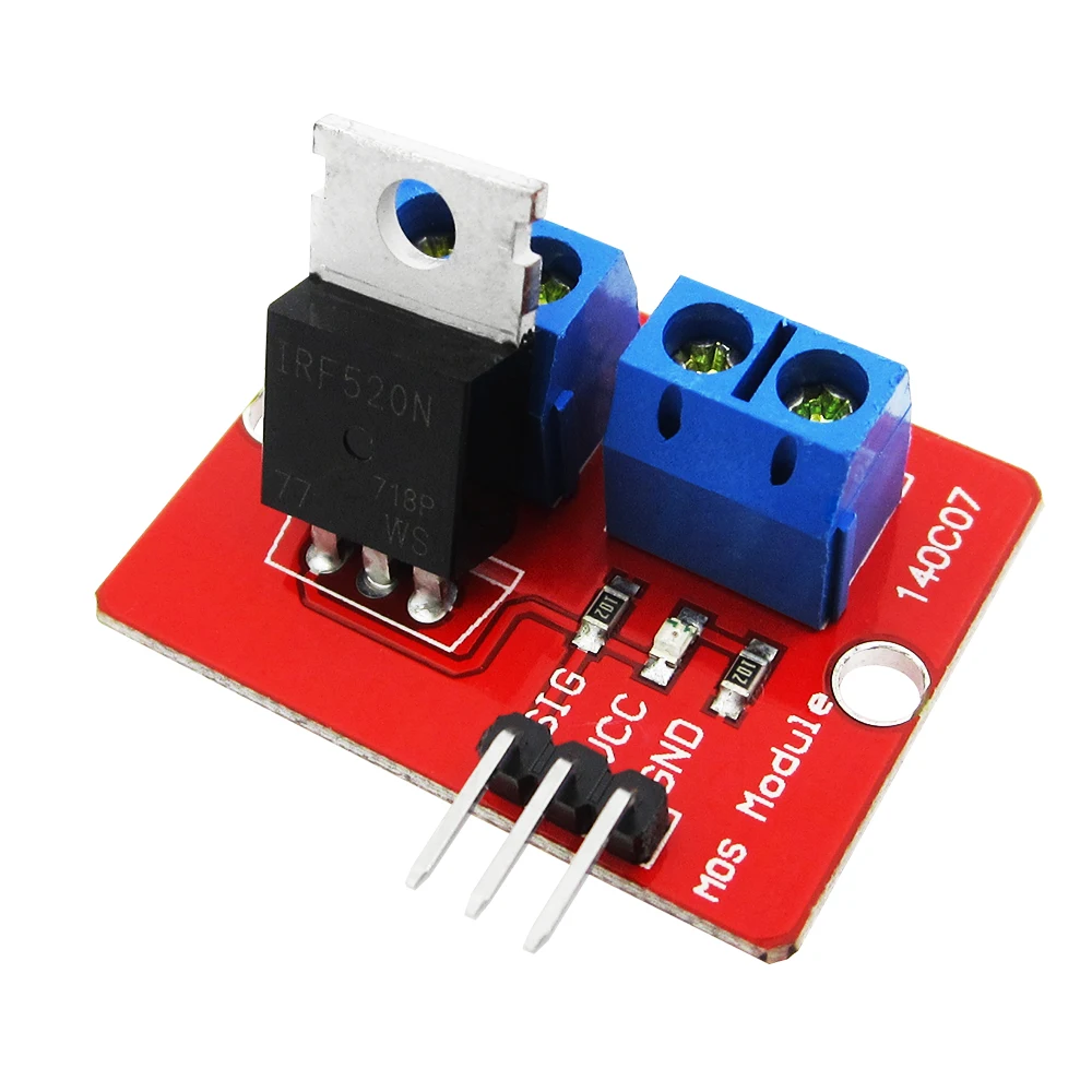 HAILANGNIAO 5pcs TOP MOSFET Button IRF520 MOSFET Driver Module for ARM Raspberry pi