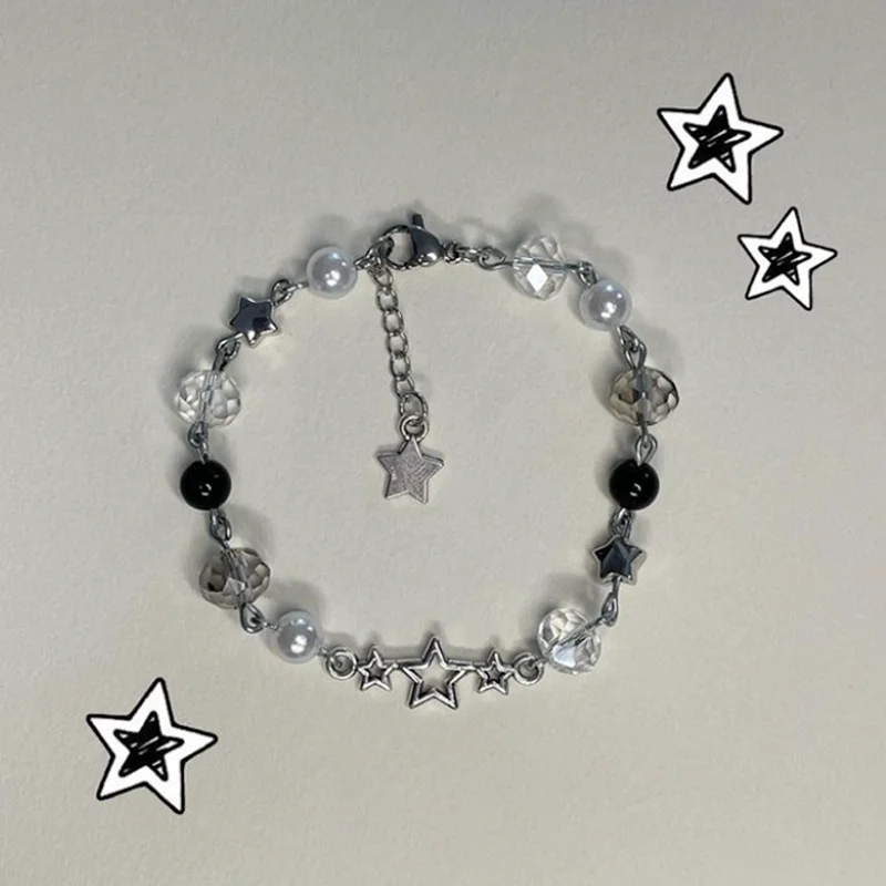 Tokyo Star Bracelet Y2K Dark Crystal Jewelry