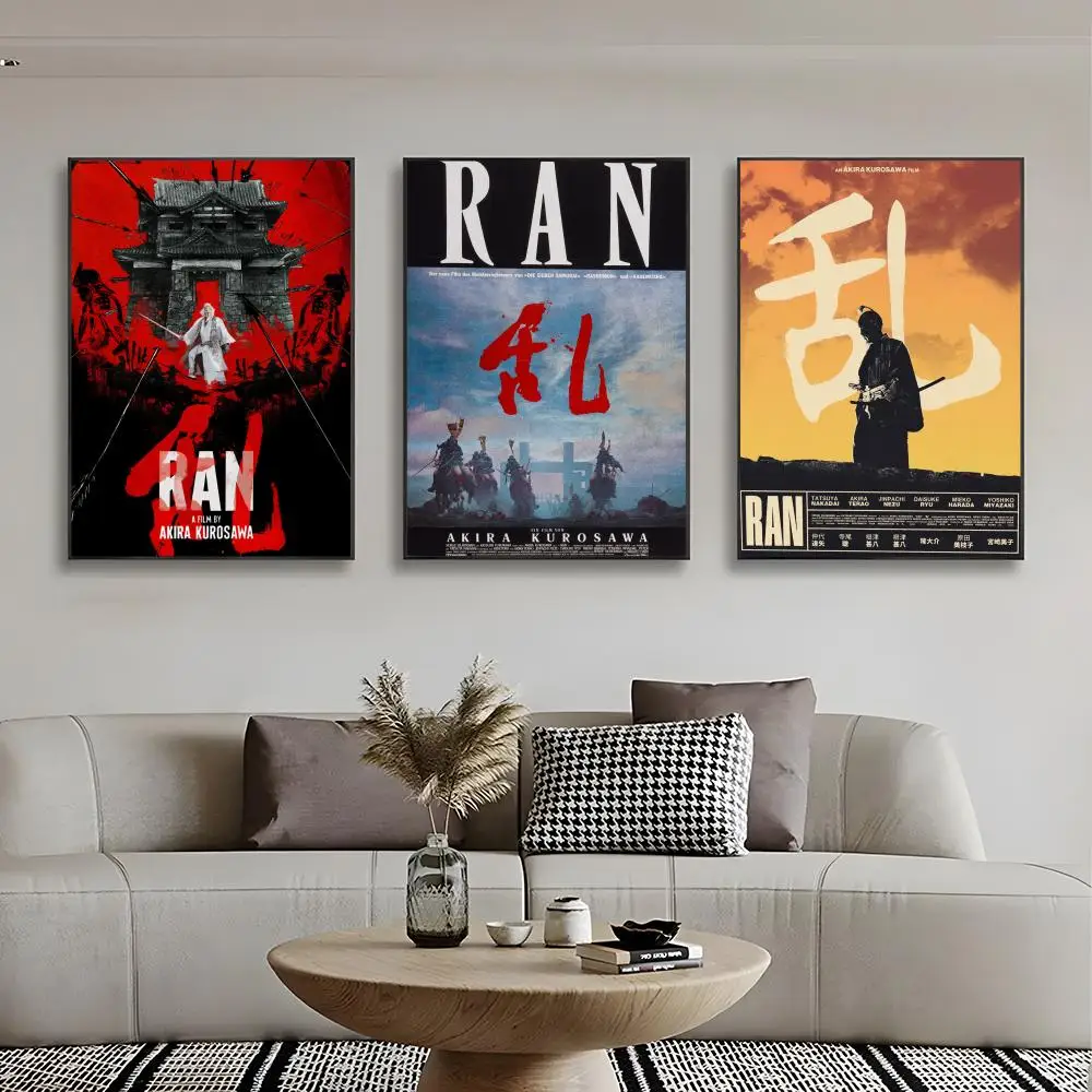 Akira Kurosawa R-RAN Japan Moive Poster High-definition stickers ideal gifts for living rooms hallways