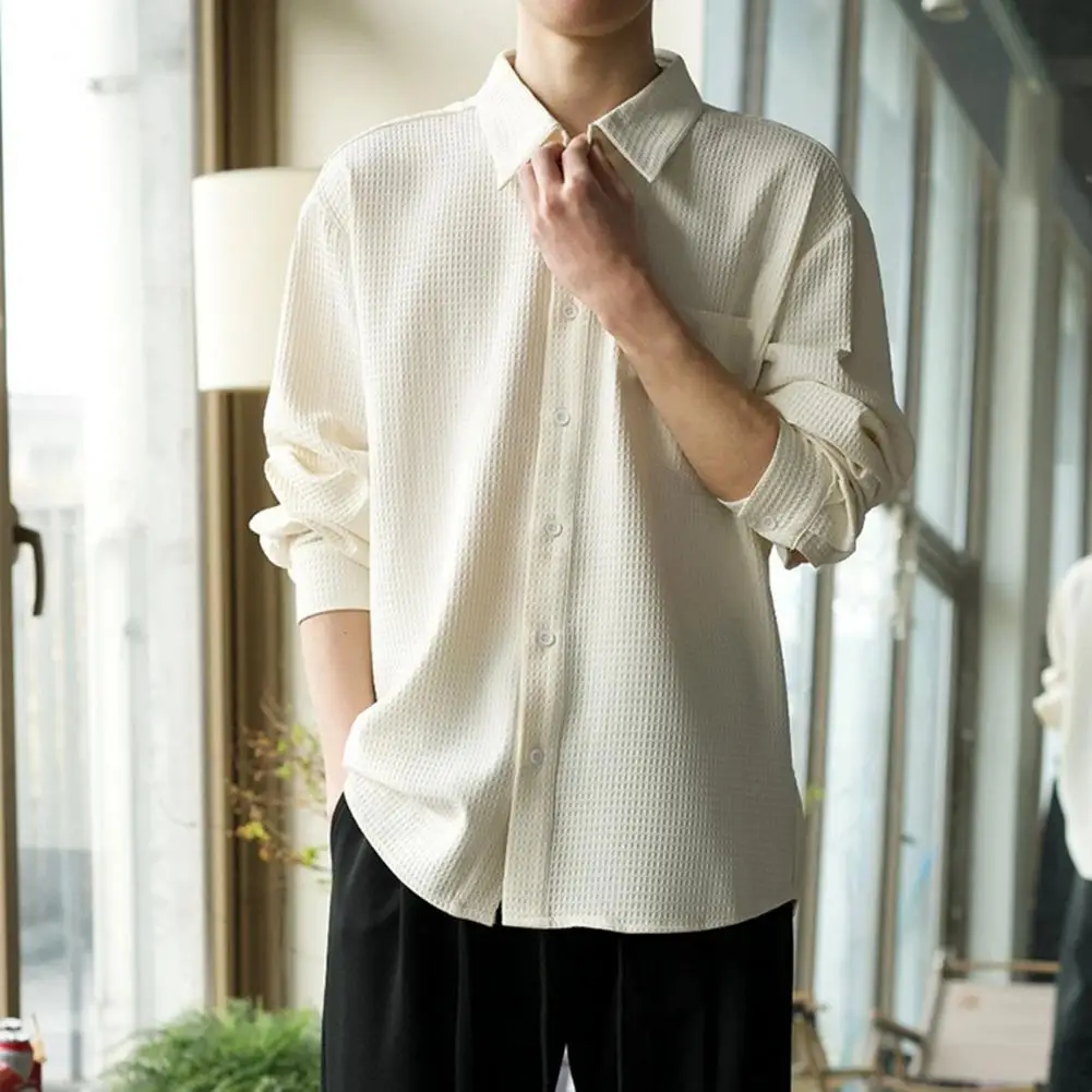 2025 Spring Autumn England Style Shirts Men Fashion Slim Fit Long Sleeve Shirts Mens Solid Business Casual Male Blouse Tops