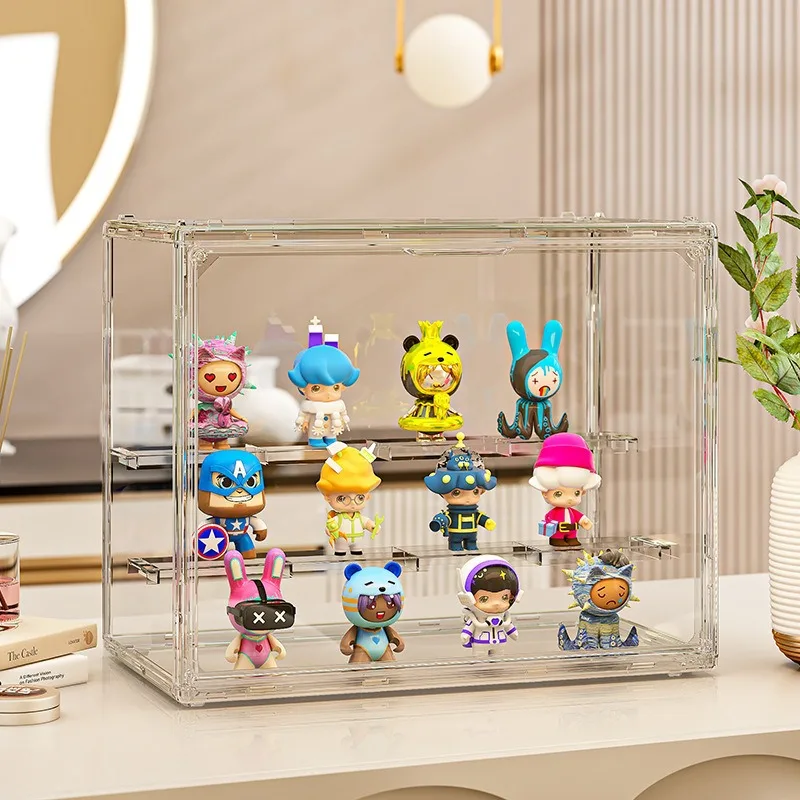 

1Pc Acrylic Organizer for Collectible Figure and Blind Box Toy Large-Capacity High Definition Transparent Miniature Display Case