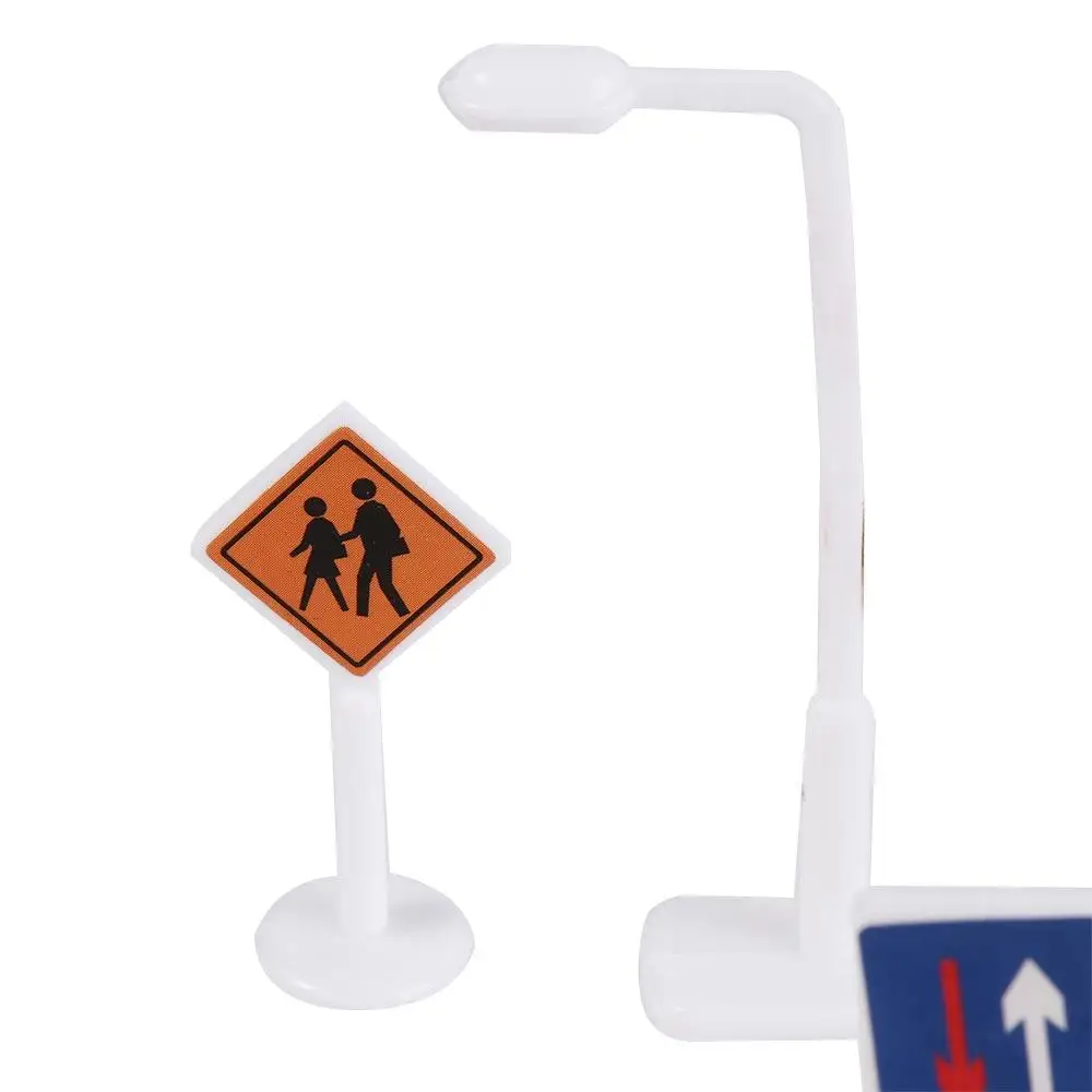 Parking Lot Traffic Sign Models Educational Traffic Light Traffic Barrier Signs Mini Construction Street Sign Cones Play Game