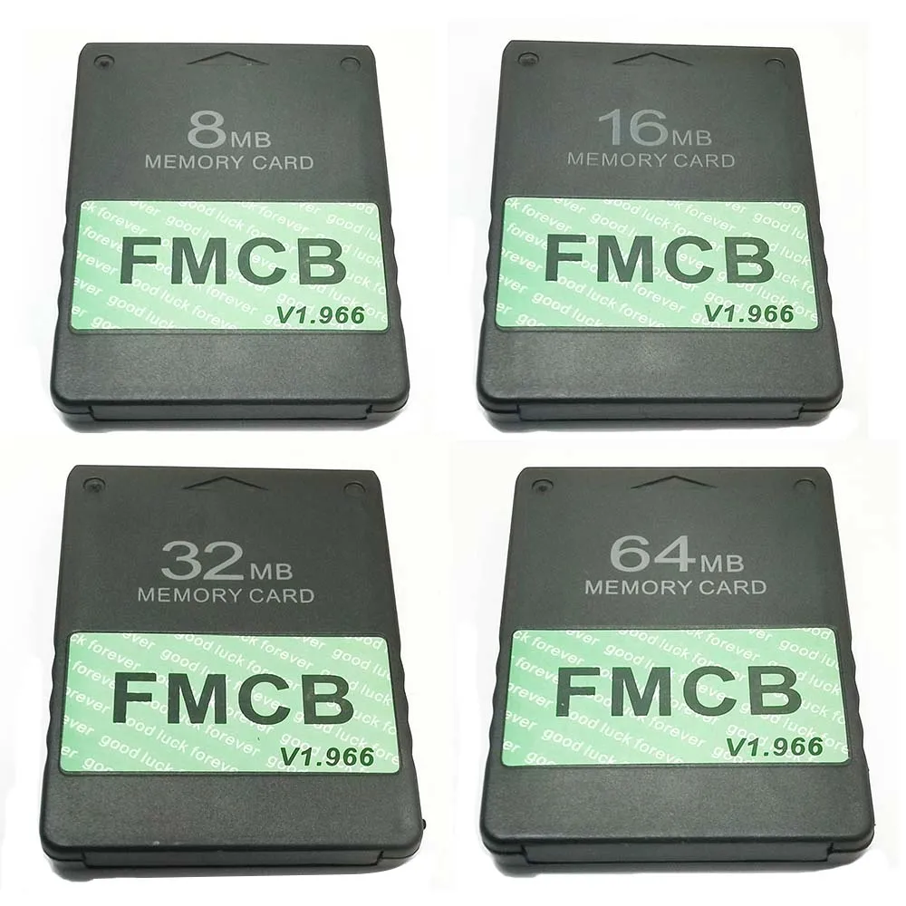 for Playstation2 FMCB V1.966 Card Brand New High Quality Memory Card for PS2 Console Free MCboot Program Card 8MB 16MB 32MB 64MB