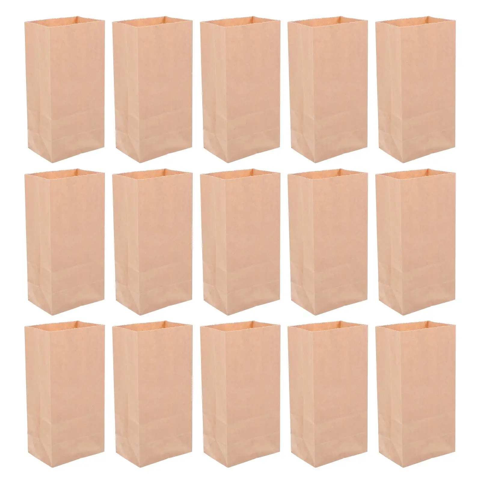 

50 Pcs Gift Bag Lunch Bags Candy Aldult Paper Party Kraft Shop Small Present Shopping Tote