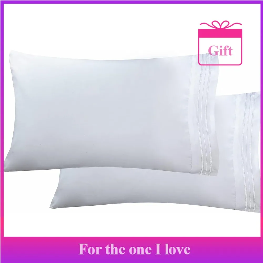 

Two-piece pillowcase set - 1500 thread count premium double-sided brushed microfiber, ultra-soft pillowcase