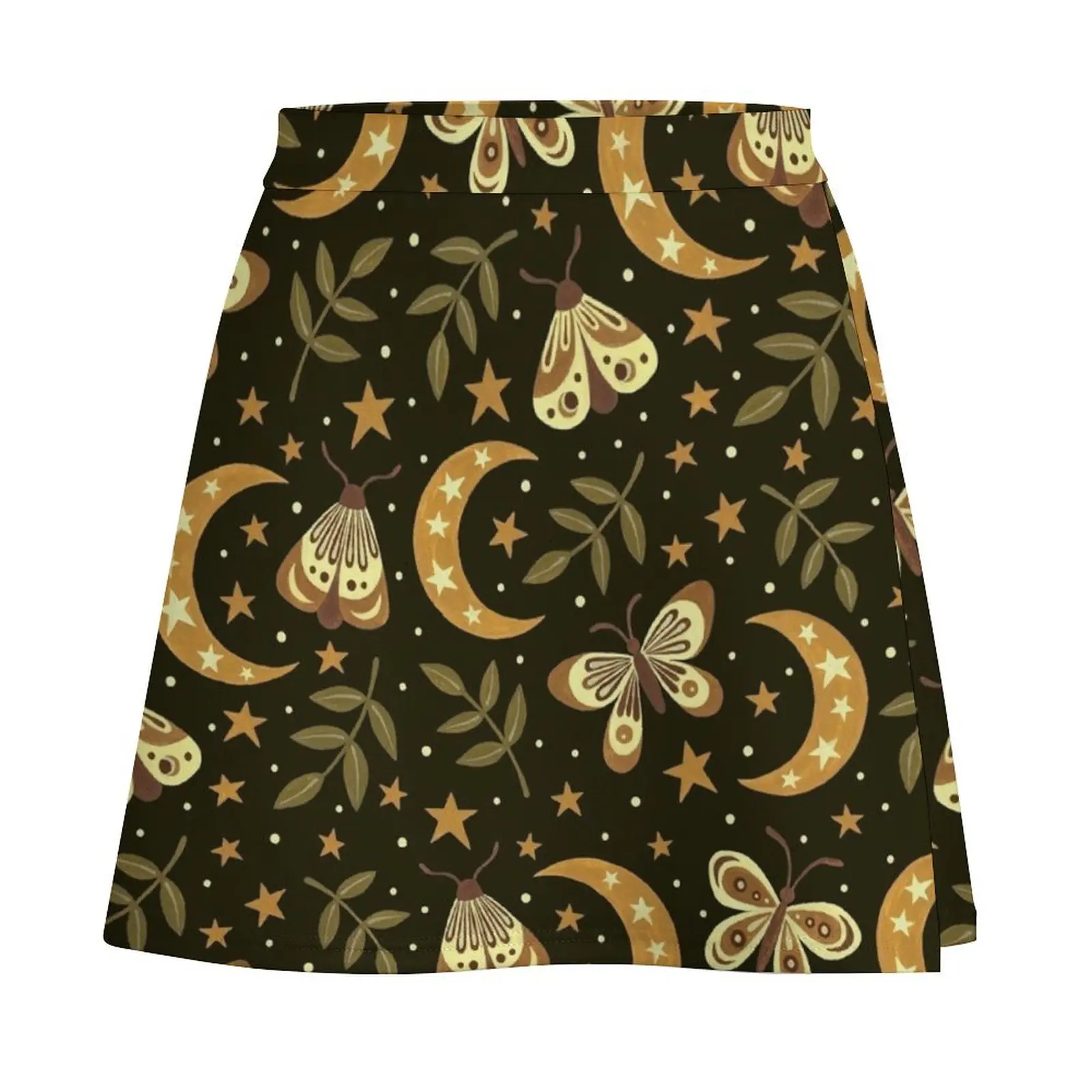 Moons and moths Mini Skirt korean summer clothes Women's skirt Mini Skirt