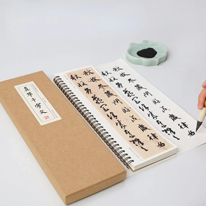Inscription Copybook Chinese Famous the Thousand Characters Calligraphie Book Chinese Cursive Script Calligraphie Brush Copybook