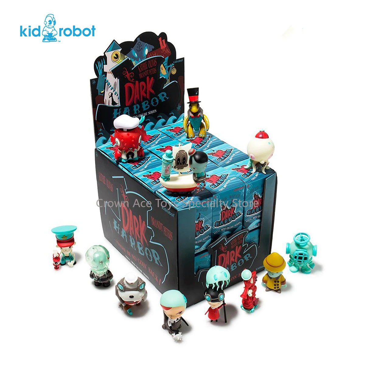 In Stock Kidrobot Dark Harbor Designer Blind Box 3in Cute Action Figure Collectible Desktop Toy Children's Holiday Ornament Gift