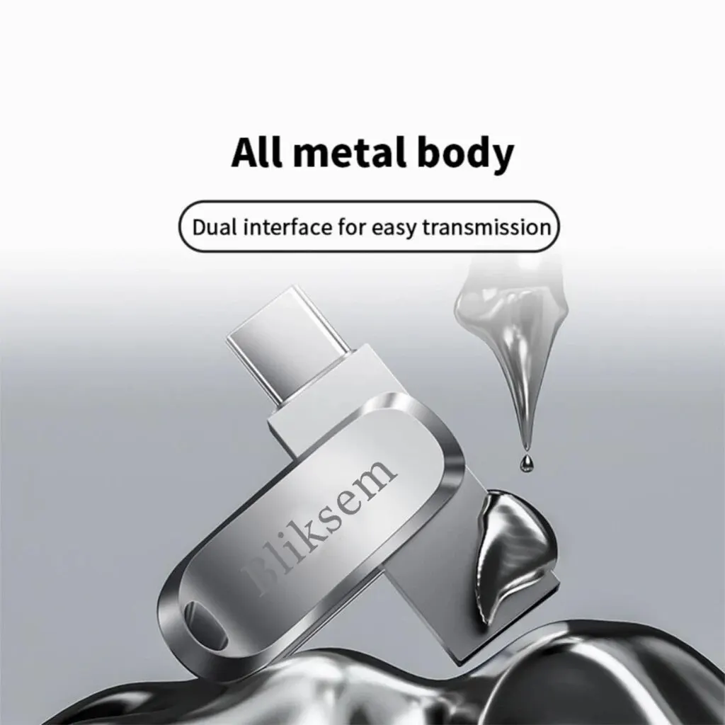 Bliksem TYPE-C USB 플래시 드라이브, TYPE-C PC용 고속 USB 플래시 드라이브, 128GB USB 2.0 TYPE-C, 32GB, 64GB, 128GB
