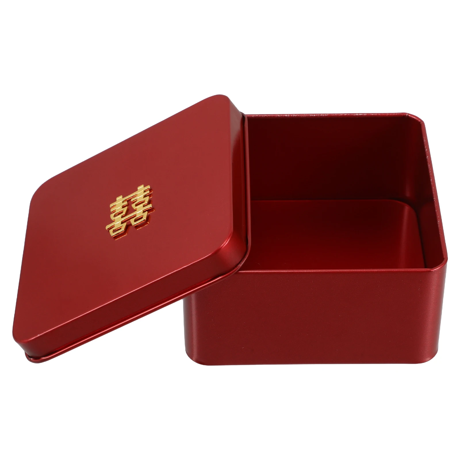 

Wedding Candy Storage Box Tinplate Vintage Favor Boxes Cake Container Elegant Chinese Design Retro Style Sturdy Material Jewelry