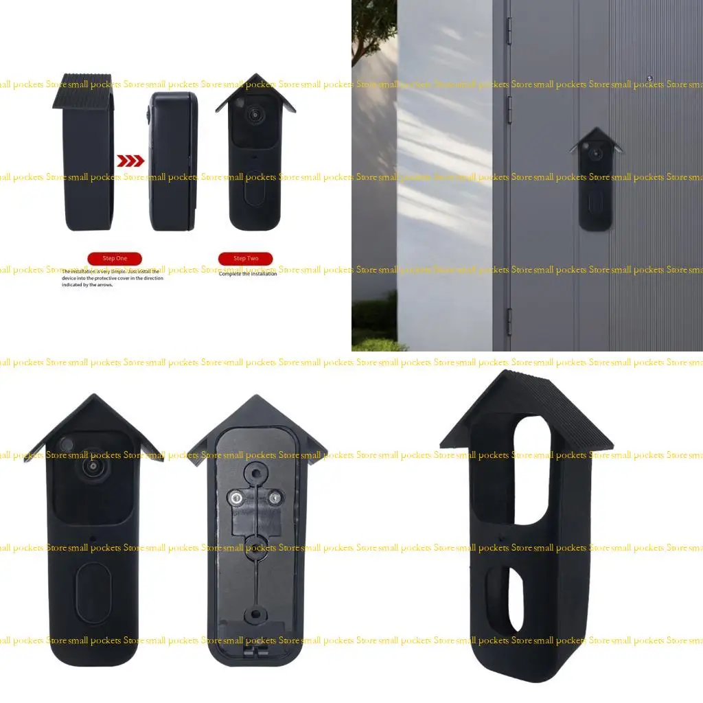 R1WD ‌Para‌ timbre inalámbrico Funda protectora segunda generación Cubierta resistente a intemperie
