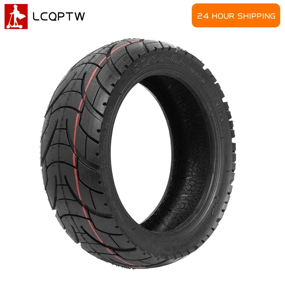 80/65-6.5 Tubeless Tires for Kugoo/Pro Balance Car 255x80 Tyre Electric Scooter Off-road Anti-Explosion 10 Inch Tire Replacement