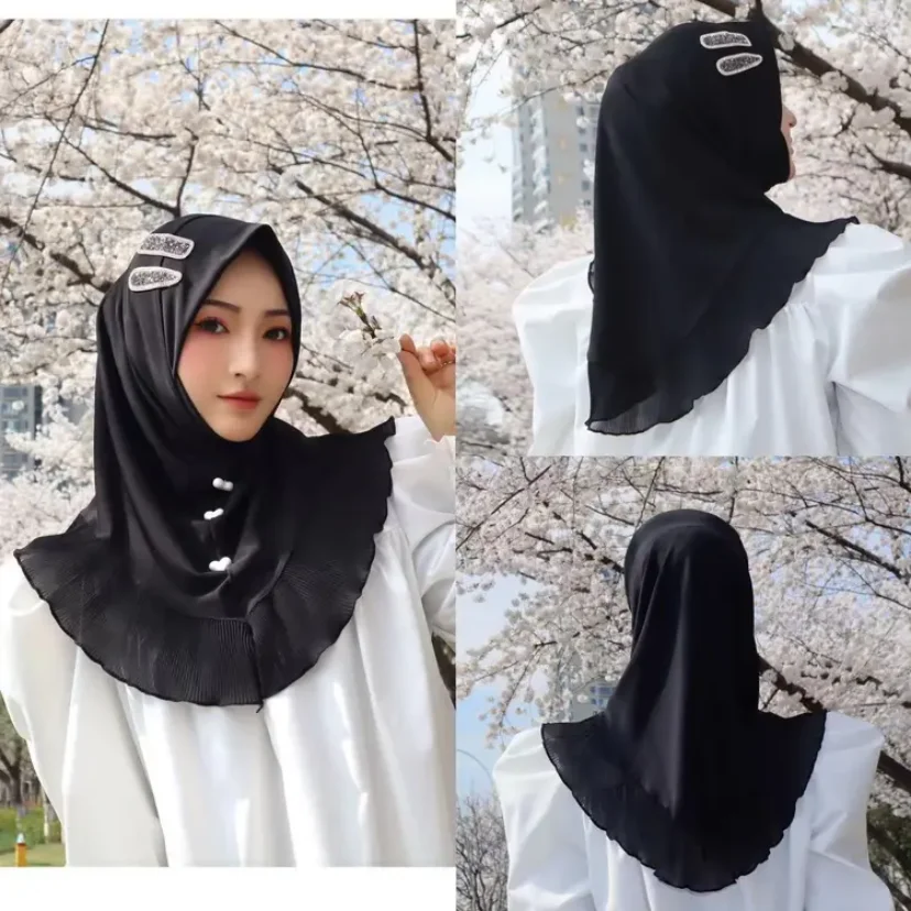 2024 primavera musulmana Boutique Sweet Girls Soft Hat Hijab