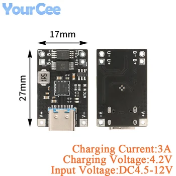 10 uds/1pc 5V 3A módulo de carga de energía reductor TYPE-C USB LiPo cargador de batería placa de circuito de protección DIY móvil