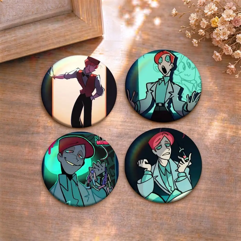 Psycho Cuties Dr. Masacrik   Tin badges in 25/32/44/58/75mm, brooch pins for accessories & gifts,Souvenir.