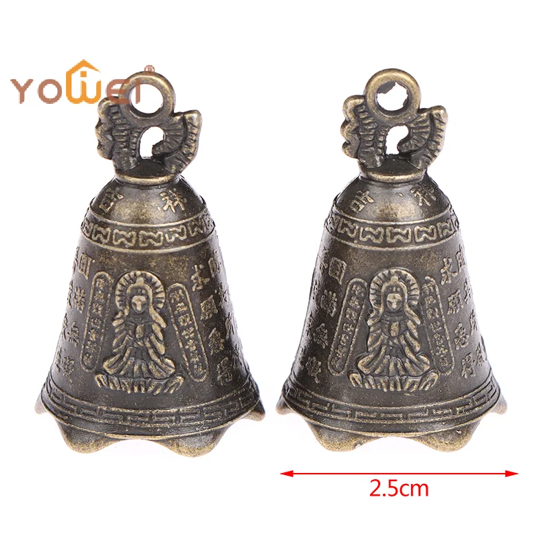 Latest Antique Bell Chinese Mini Sculpture Pray Guanyin Buddha Bell Shui Feng Bell