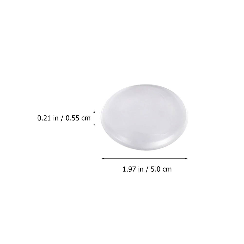 

6pcs Knob Stopper Transparent Wall Protectors Round Bumpers For Door Handle Sound Absorbent No Scratch Washable Reusable Door