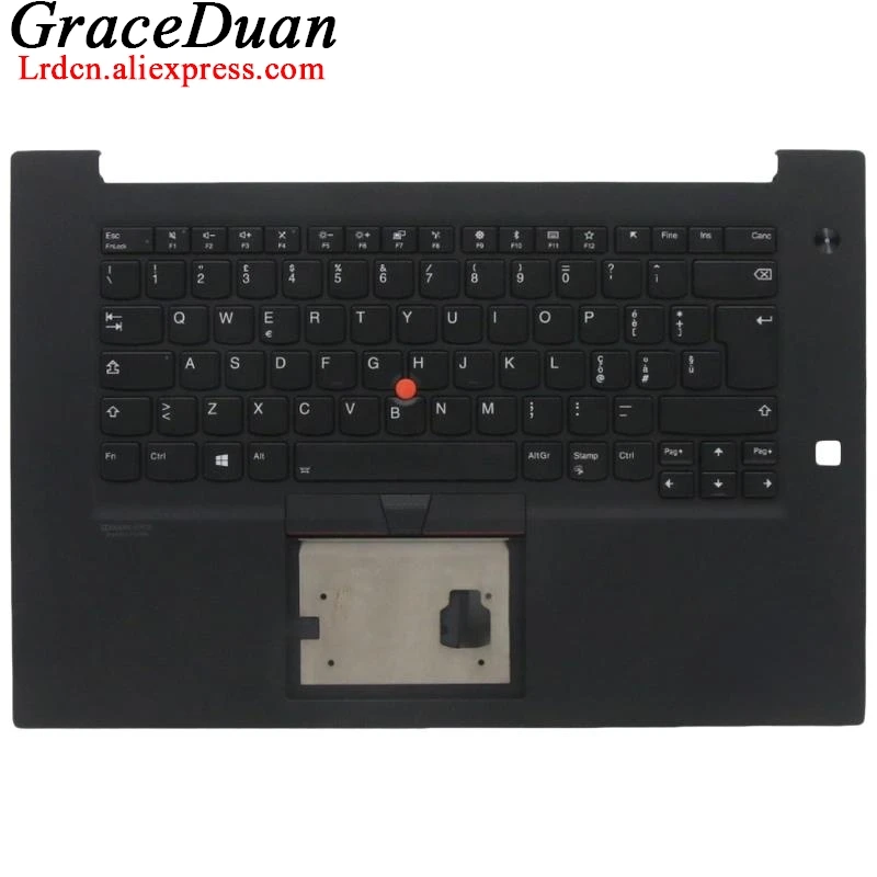 IT Italian Black Keyboard Upper Case Palmrest Shell Cover For Lenovo Thinkpad P1 X1 Extreme Gen2 G2 5M10W78887