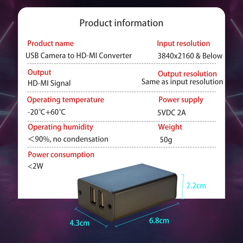 USB-камера ibview OTV-UT2H в HD 4K с нижней задержкой