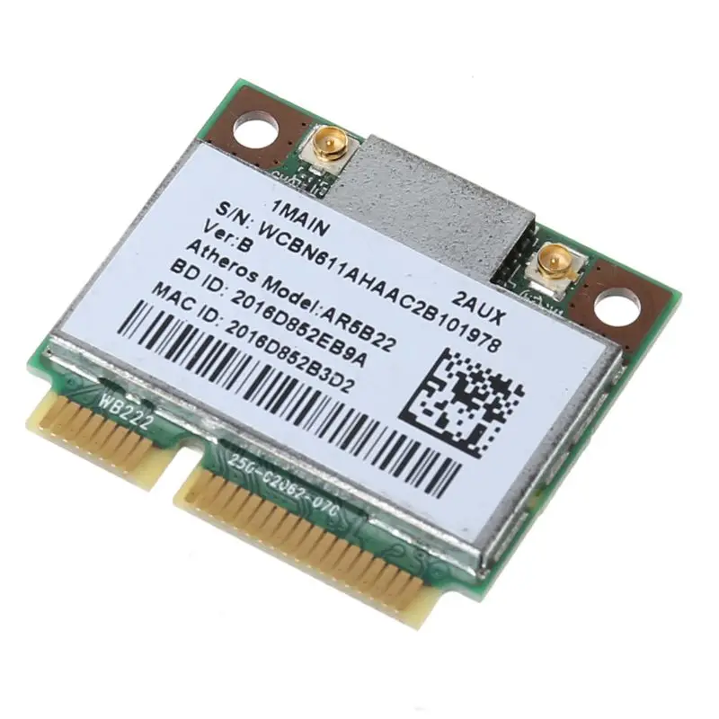 Wireless Network Card AR9462 AR5B22 WB222 Half PCIE WLAN Adapter Bluetooth-compatible4.0 300Mbps