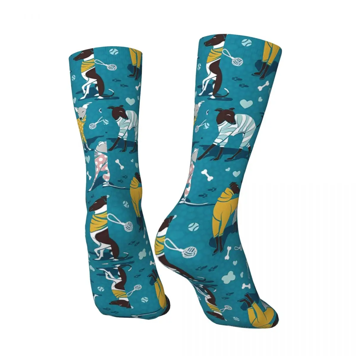 Crazy compression Greyhounds Dogwalk Sock for Men Harajuku Seamless Pattern Crew Sock Casual