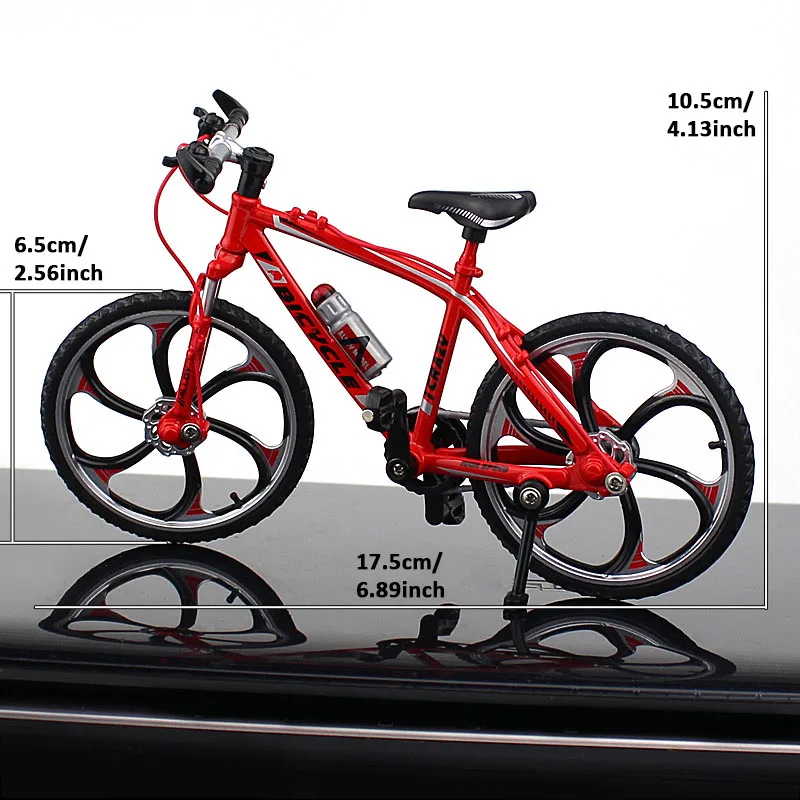 1:10 New Simulation Alloy Racing Road Mountain Bike Model Desktop Collection Ornaments Metal Bike Children Toy Bicycle Boy Gift