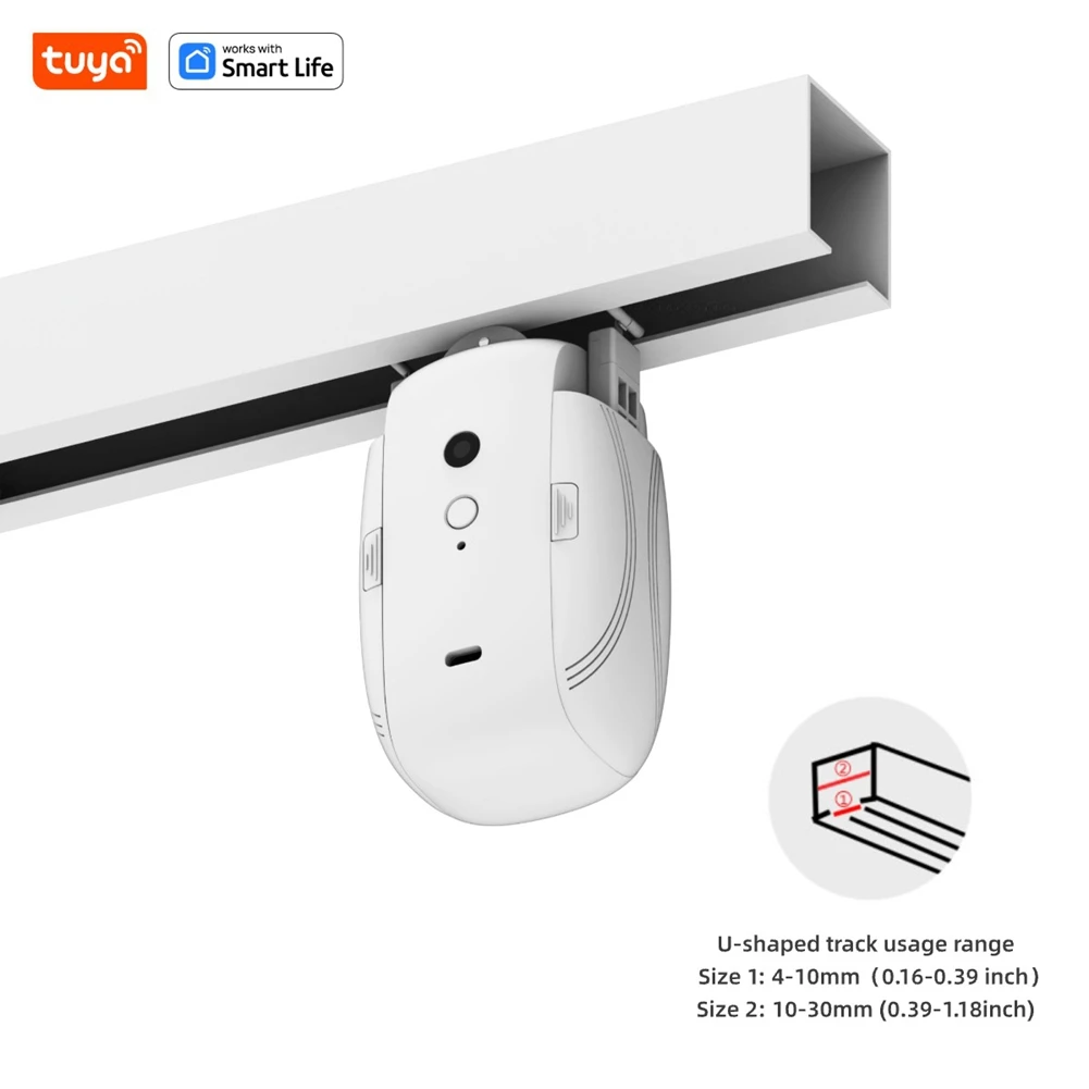 APPLIA-Tuya Curtain Motor For T U Track WIFI Tuya Automatic Open Smart Electric Curtain Robot APP Voice Control Alexa