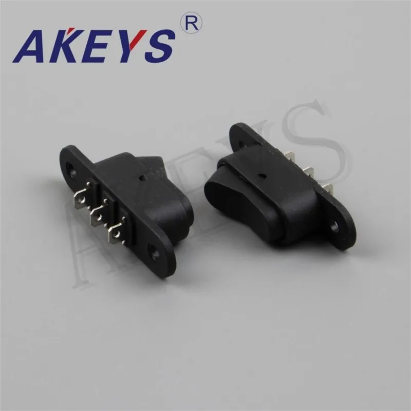 10PCS KCD-024 3pins Ship - type switch rocker switch with ears for Rice cooker