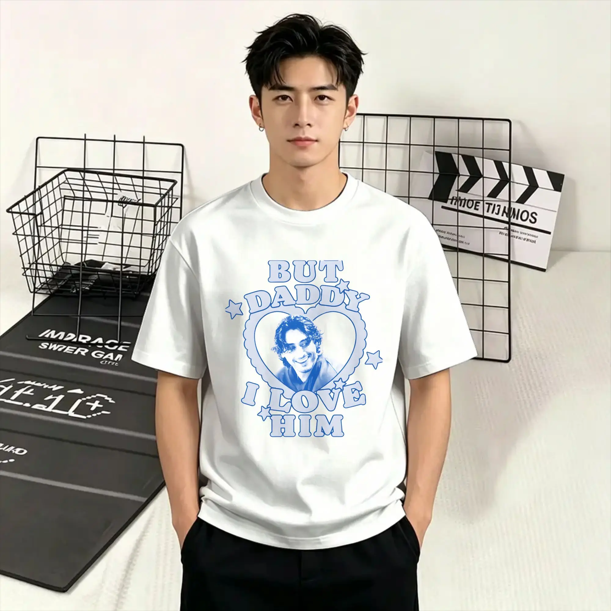 Off-Campus Men's T Shirt But Daddy I Love Him John Logan Awesome Tee Shirt Short Sleeve Round Collar T-Shirts Cotton Summer Tops