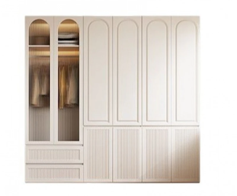 A Wardrobe household bedroom American environmentally friendly master bedroom flat open durable light luxury cabinet