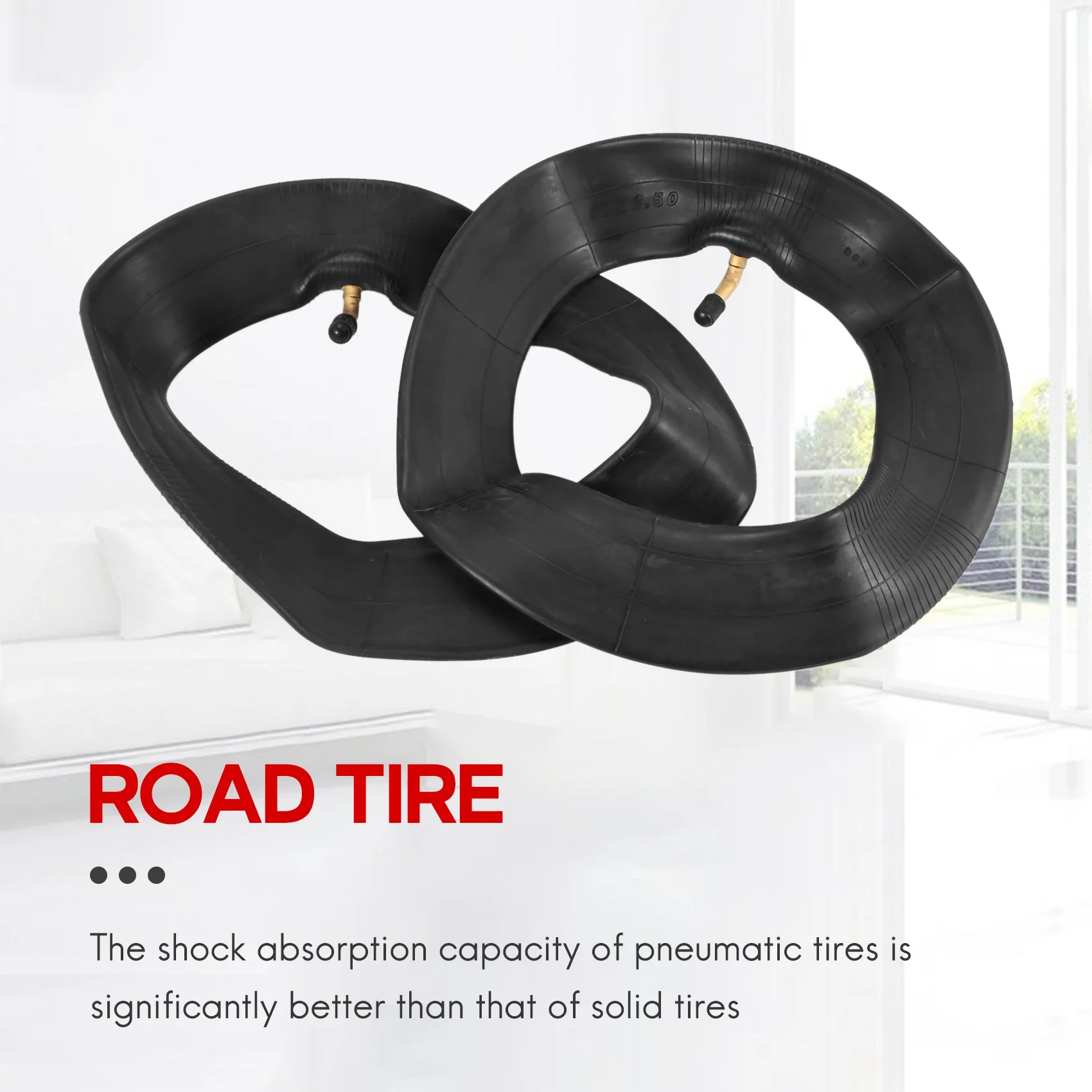 2Pcs 10X2.5 Inner Tube Tire Electric Scooter Thicken Inflatable Tyre for Speedual Grace 10 Zero