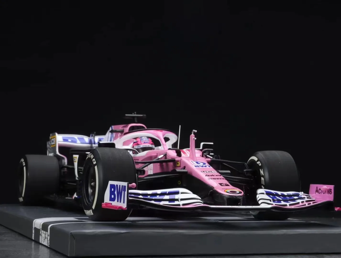 Minichamps 1:18 F1 RP20 Perez Sakhir Career First Victory Simulation Limited Edition Resin Metal Static Car Model Toy Gift