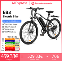 EB3 Electric Bike 500W 10.4Ah Electric Bicycle 100km Max Range 32km/h Speed 26inch Electric Bike