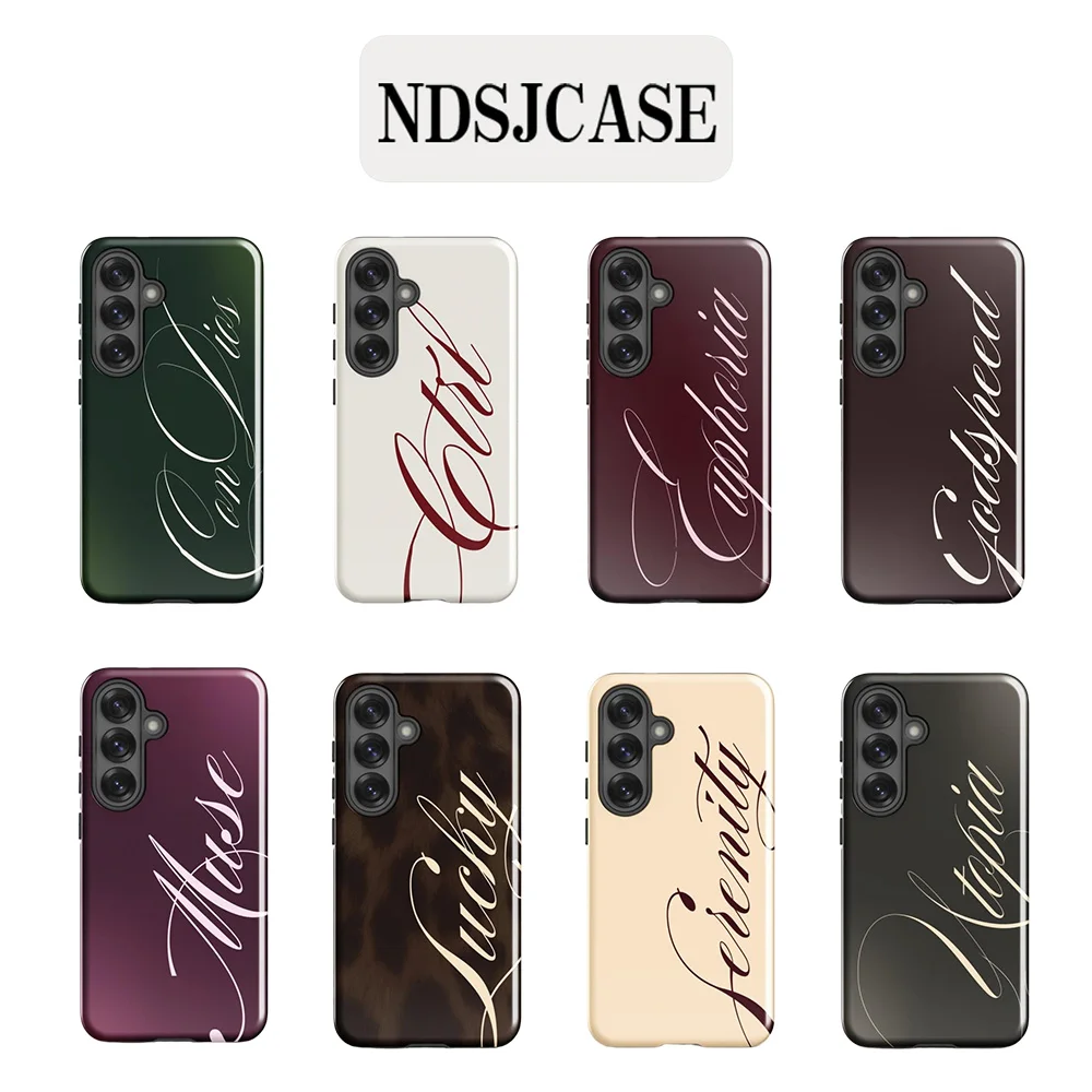 Étui de téléphone de luxe Clmj euphoria serenity pour Samsung Galaxy S20 S23 S24 S25 S26 FE Plus Ultra Edge 4G 5G, coque arrière double couche