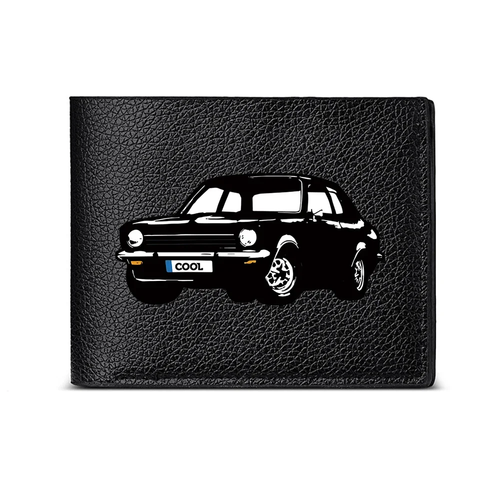Classic Car Design Cool License Plate Men's Wallet Card Holder Fashion Casual Business Style