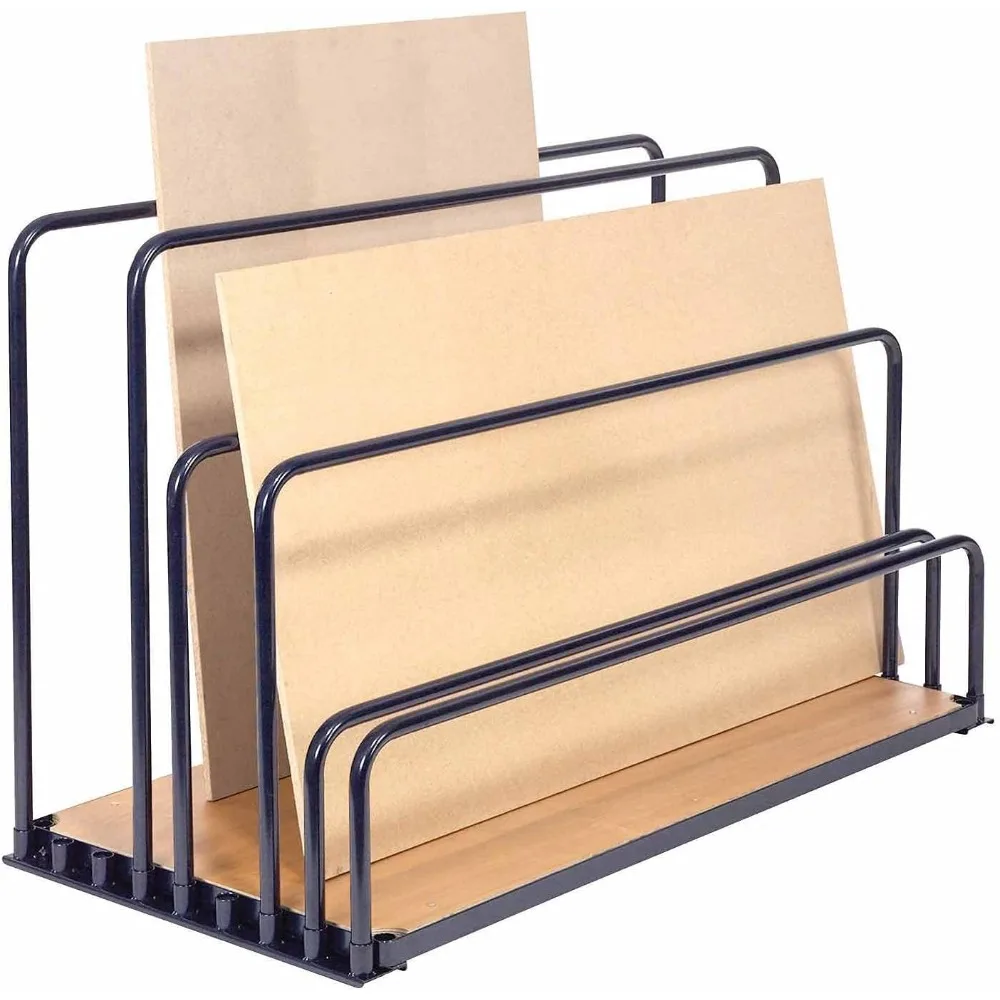 

Global Industrial Adjustable Floor Sheet Rack, Steel w/Plywood Deck, 48" L x 24" W x 36" H