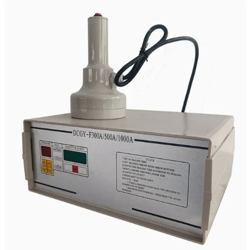 DCGY-F300 Manual Mini Cap Magnetic Induction Aluminum Foil sealing machine for glass plastic bottle