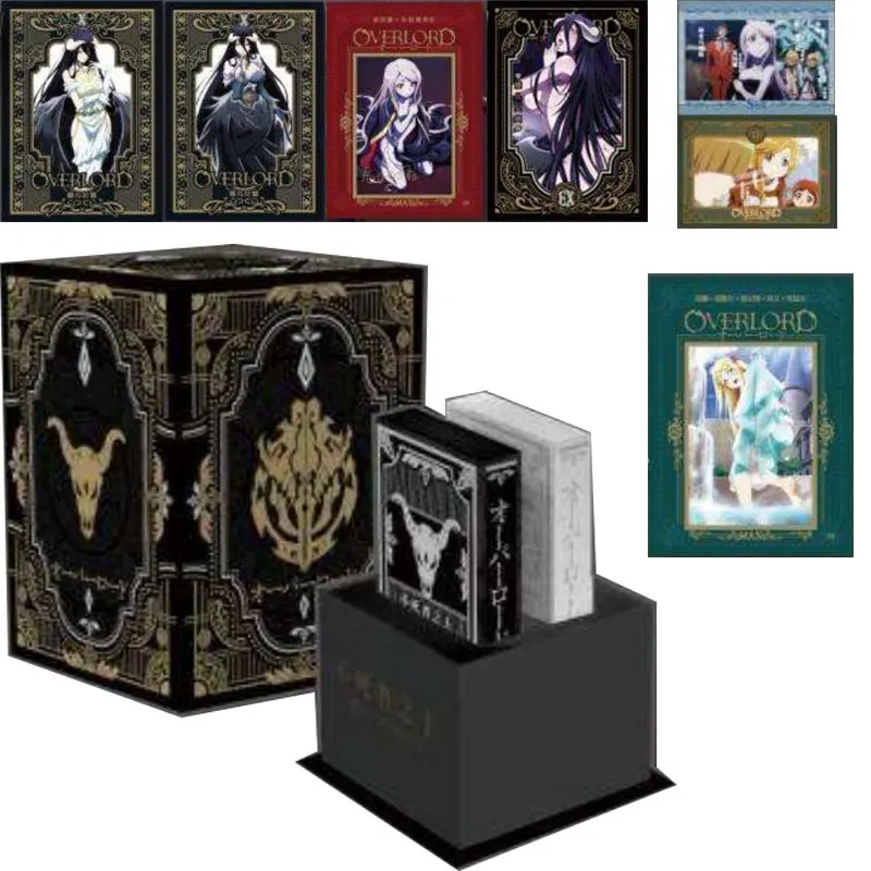 

Hot Anime Overlord Card Box Ainz Ooal Gown Albedo Shalltear Bloodfallen Cocytus Demiurge Cartoon Peripheral Collection Kids Gift