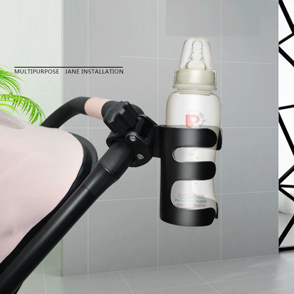 

Practical Baby Trolley Bottle Shelf Durable Lightweight Easy Install Securely Hold Black Baby Trolley Bottle Shelf