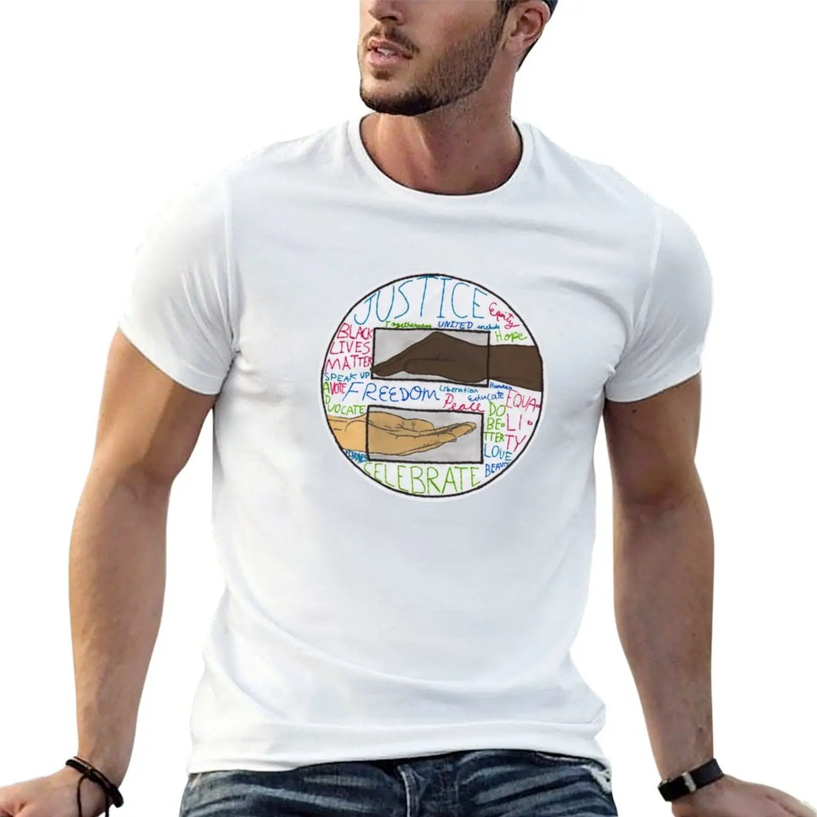 

Black Lives Matter Artwork T-Shirt man t shirt cotton high quality man t shirts cotton T-Shirt